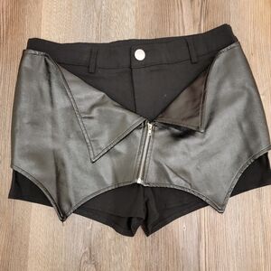 Shein leather shorts